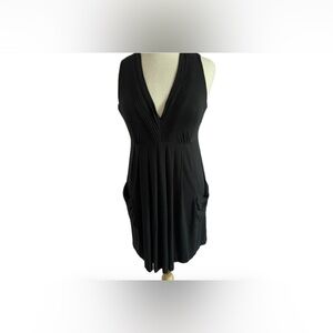 Calvin Klein Black Sleeveless V-Neck Dress